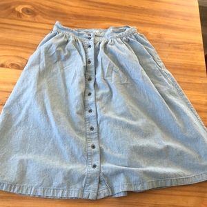 Madewell button skirt